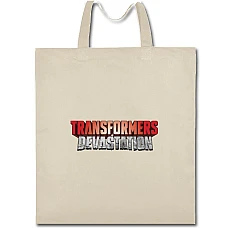 Eco bag with print Transformers Main Logo - beige