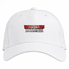 Baseball cap with Print Transformers Main Logo - white