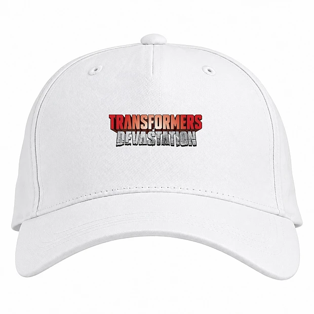 Baseball cap with Print Transformers Main Logo - white