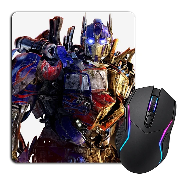 Mouse pad with print Transformers Print With Optimus Prime Hero