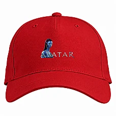 Бейсболка с принтом Аватар Нейтири - красная
