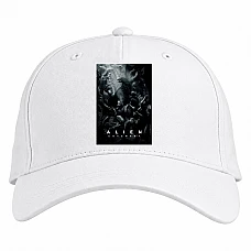 Baseball cap with Print Alien Covenant - white