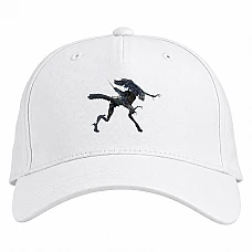 Baseball cap with Print Alien Creature - white