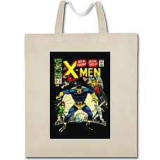 Eco bag with print X-Men Print - beige