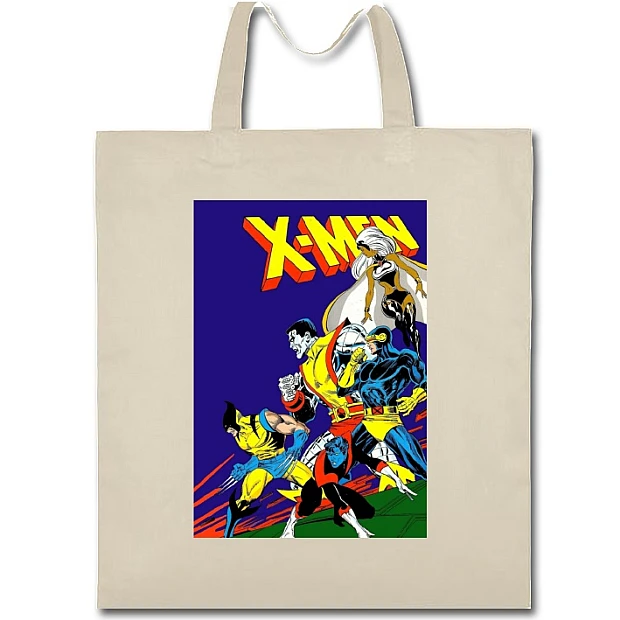 Eco bag with print X-Men Cute Print - beige