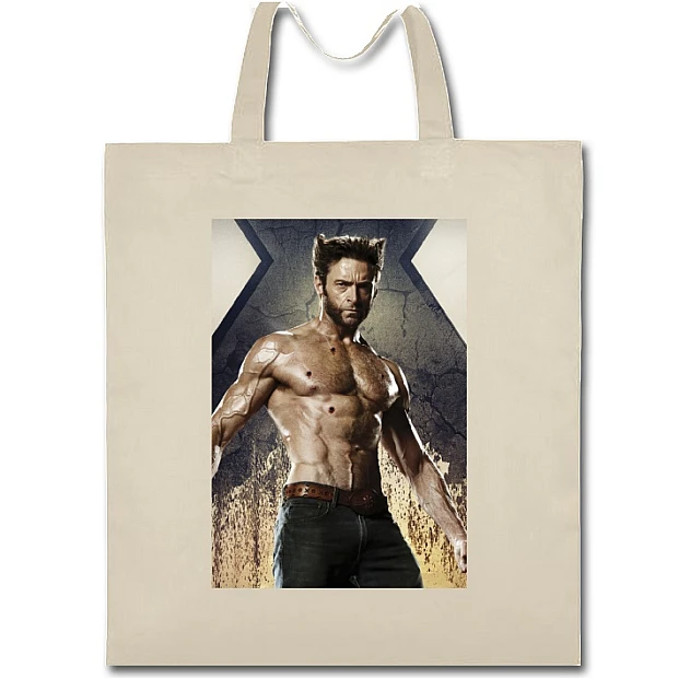 Eco bag with print X-Men Wolverine - beige