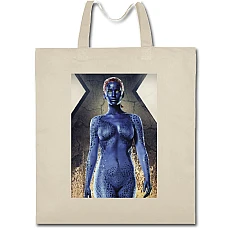 Eco bag with print X-Men Mystique Hero - beige