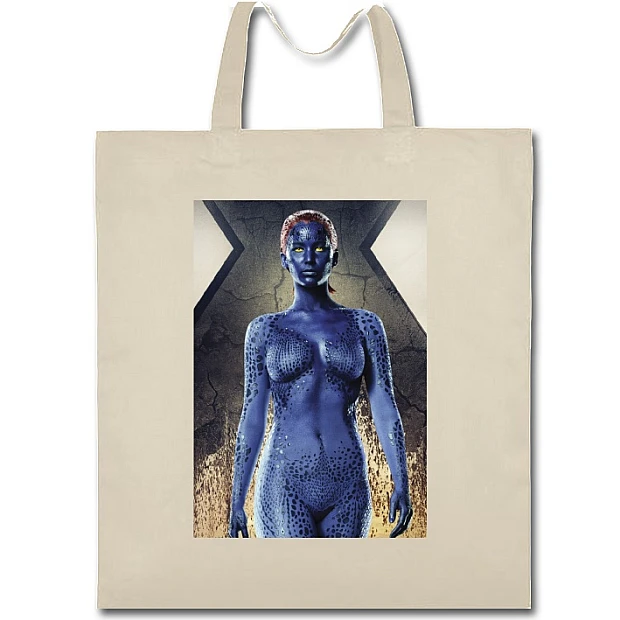 Eco bag with print X-Men Mystique Hero - beige