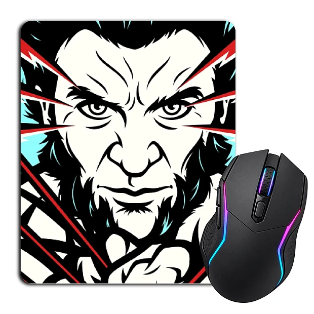 Mouse pad with print X-Men Wolverine Art