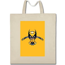 Eco bag with print X-Men Wolverine Yellow Art - beige