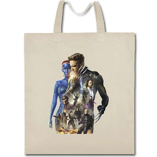 Eco bag with print X-Men Heroes - beige