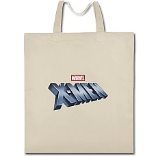 Eco bag with print X-Men Logo - beige