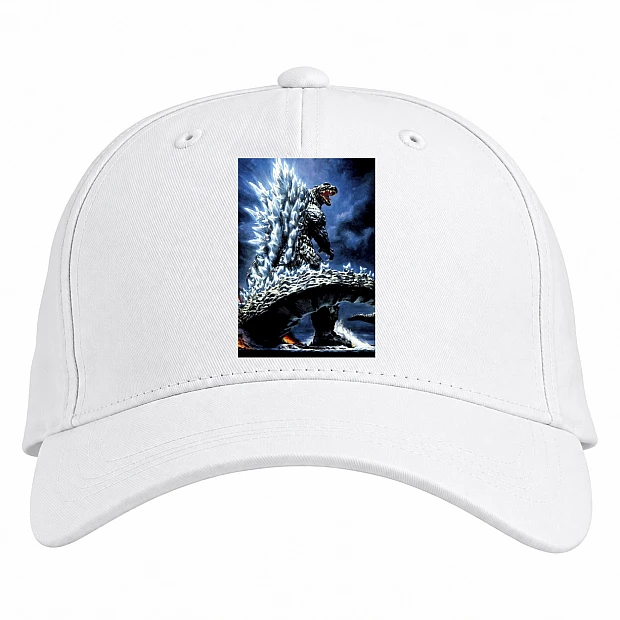 Baseball cap with Print Godzilla Theme - white