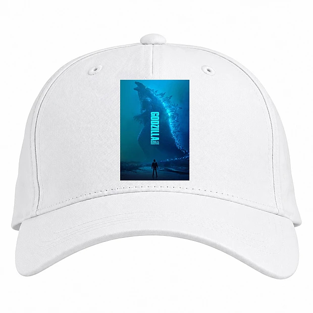Baseball cap with Print Godzilla Main Theme - white