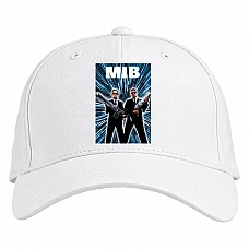 Baseball cap with Print Men In Black Heroes Print - white