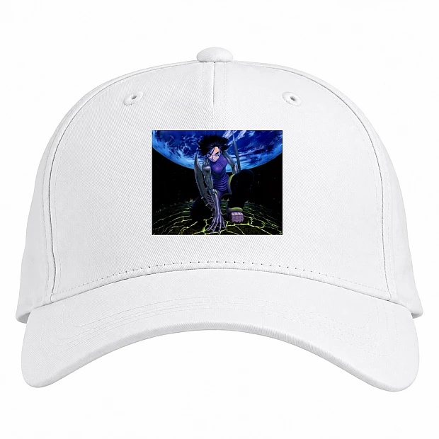 Baseball cap with Print Alita Battle Angel Anime Edition - white