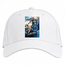 Baseball cap with Print Alita Battle Angel Print - white
