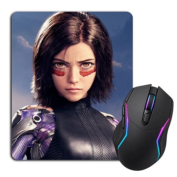Mouse pad with print Alita Battle Angel Hero