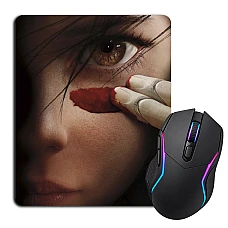 Mouse pad with print Alita Battle Angel Hero Print