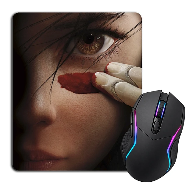 Mouse pad with print Alita Battle Angel Hero Print