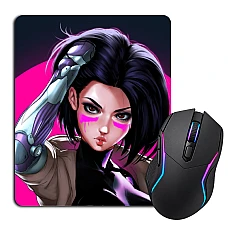 Mouse pad with print Alita Battle Angel Art