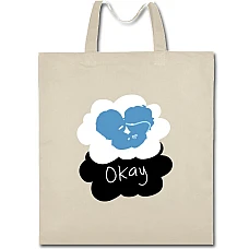 Eco bag with print Виноваты Звёзды Okay - beige
