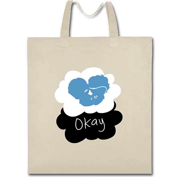 Eco bag with print Виноваты Звёзды Okay - beige