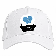 Baseball cap with Print Виноваты Звёзды Okay - white