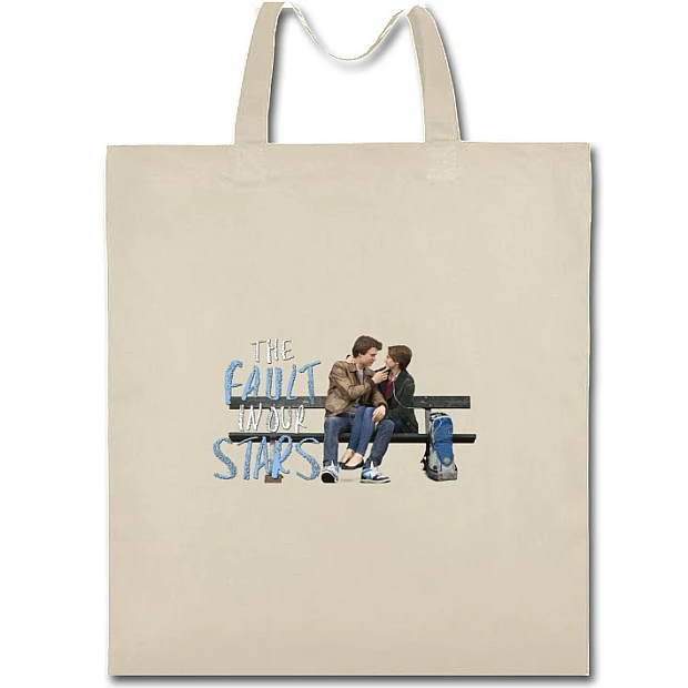 Eco bag with print Виноваты Звёзды Main Heroes - beige