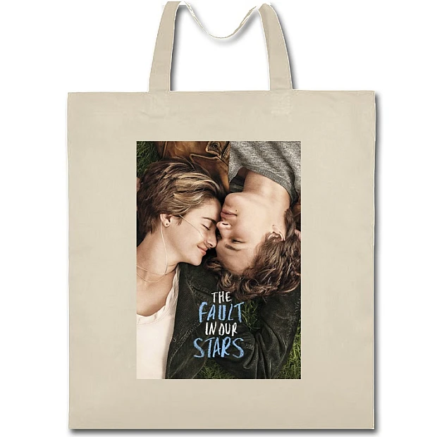 Eco bag with print Виноваты Звёзды Print - beige