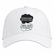 Baseball cap with Print Виноваты Звёзды Quote 1 - white