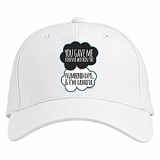 Baseball cap with Print Виноваты Звёзды Quote 2 - white