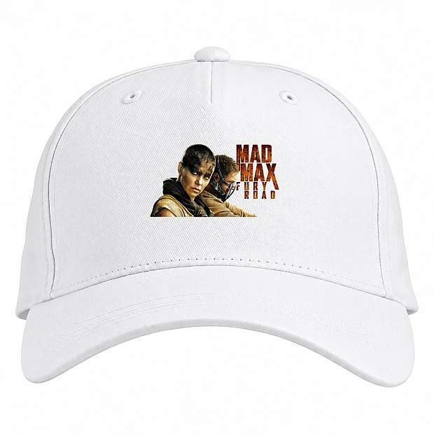 Baseball cap with Print Mad Max Heroes - white