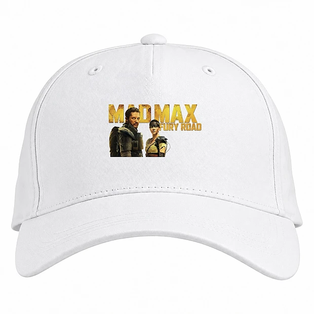 Baseball cap with Print Mad Max Fury Road Heroes - white