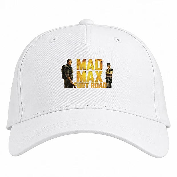 Baseball cap with Print Mad Max Fury Road Heroes Print - white