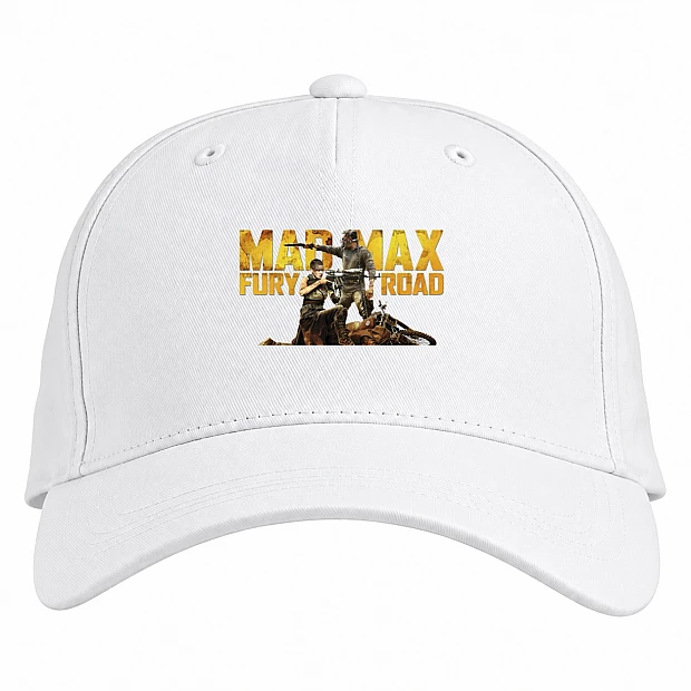 Baseball cap with Print Mad Max Main Heroes - white