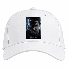 Baseball cap with Print Venom Print - white