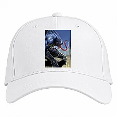 Baseball cap with Print Venom Hero - white