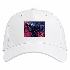Baseball cap with Print Venom Art Version - white