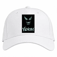 Baseball cap with Print Venom Hero Monster - white