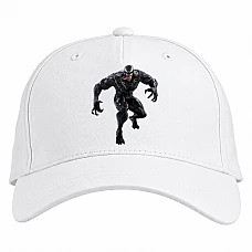 Baseball cap with Print Venom Hero Monster Print - white