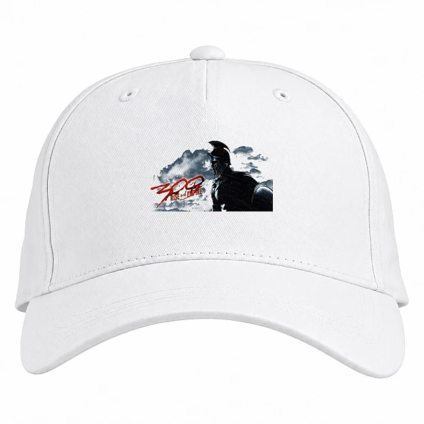 Baseball cap with Print 300 Spartans Spartan Logo - white