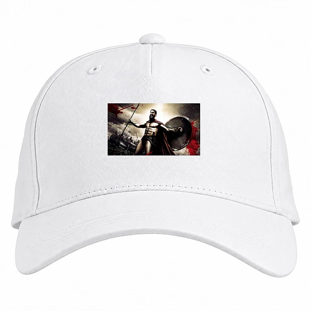 Baseball cap with Print 300 Spartans Spartan Hero - white
