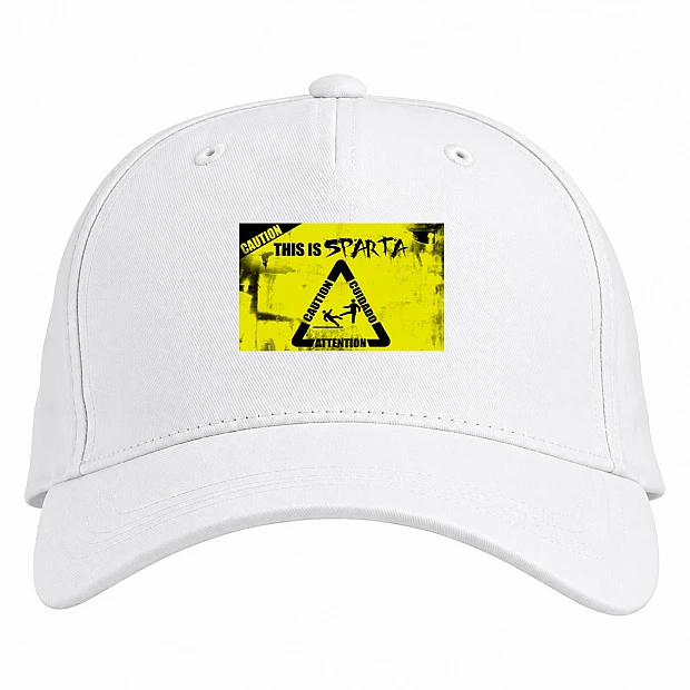 Baseball cap with Print 300 Spartans Sparta Print - white