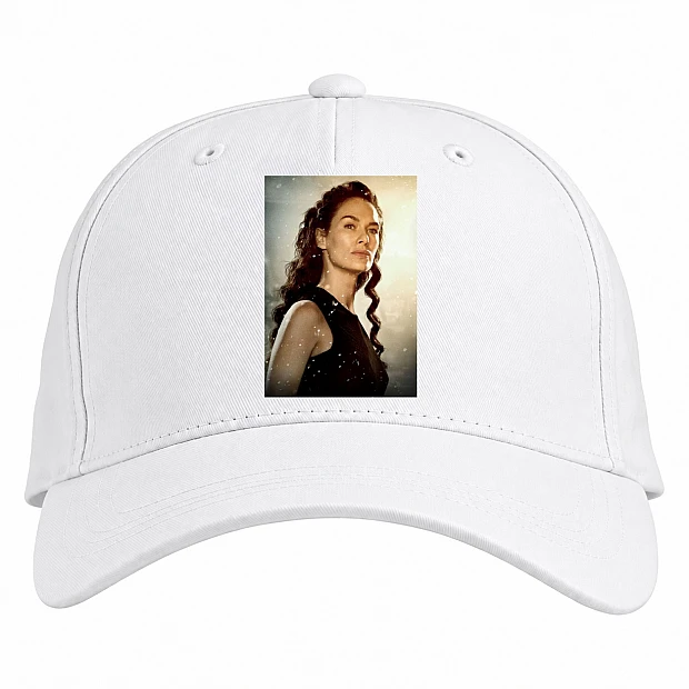 Baseball cap with Print 300 Spartans Character - white
