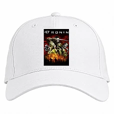 Baseball cap with Print 47 Ronin Main Theme - white