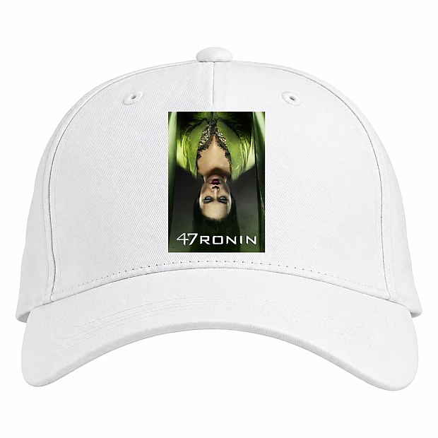 Baseball cap with Print 47 Ronin Theme Print - white