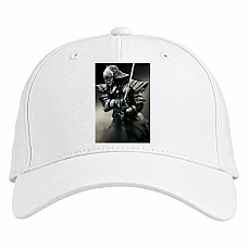 Baseball cap with Print 47 Ronin Hero - white