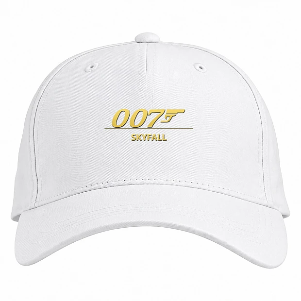 Baseball cap with Print James Bond Skyfall - white