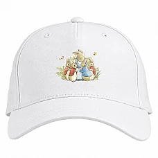 Baseball cap with Print Peter Rabbit Heroes - white